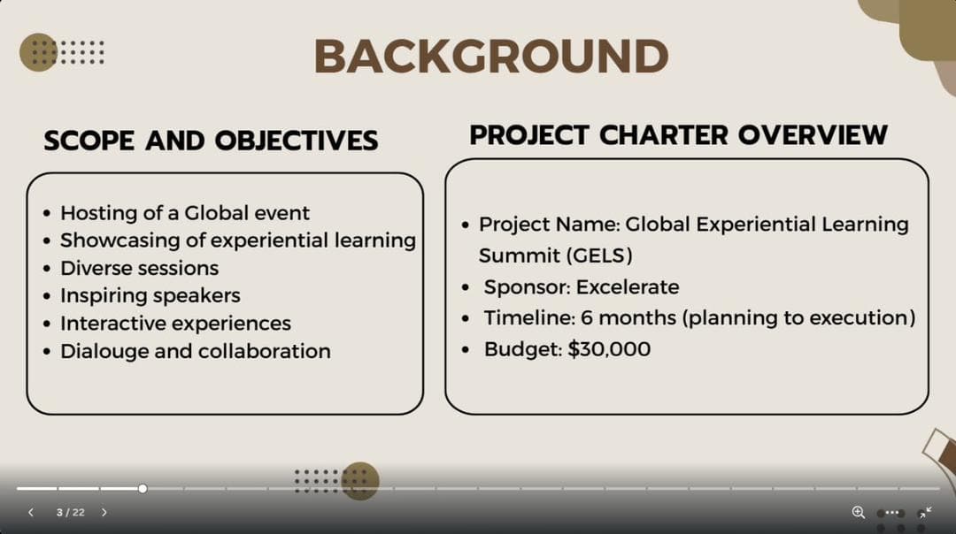 Global Experiential Learning – Project Experience screenshot 1