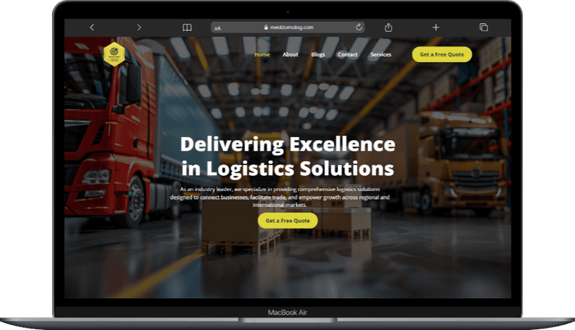 Logistics Company Website – Project Experience