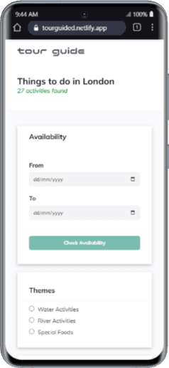 Travel Booking Website – Project Experience screenshot 3